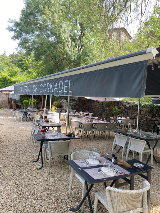 Restaurant Et Chambres D'Hotes La Ferme De Cornadel Anduze Exterior photo